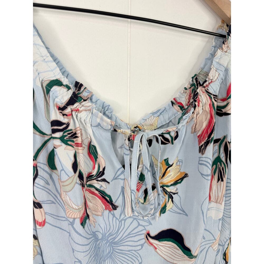 NWT Cupcake & Cashmere Bendita Floral Off Shoulder Top Size Large Blue - Picture 6 of 11